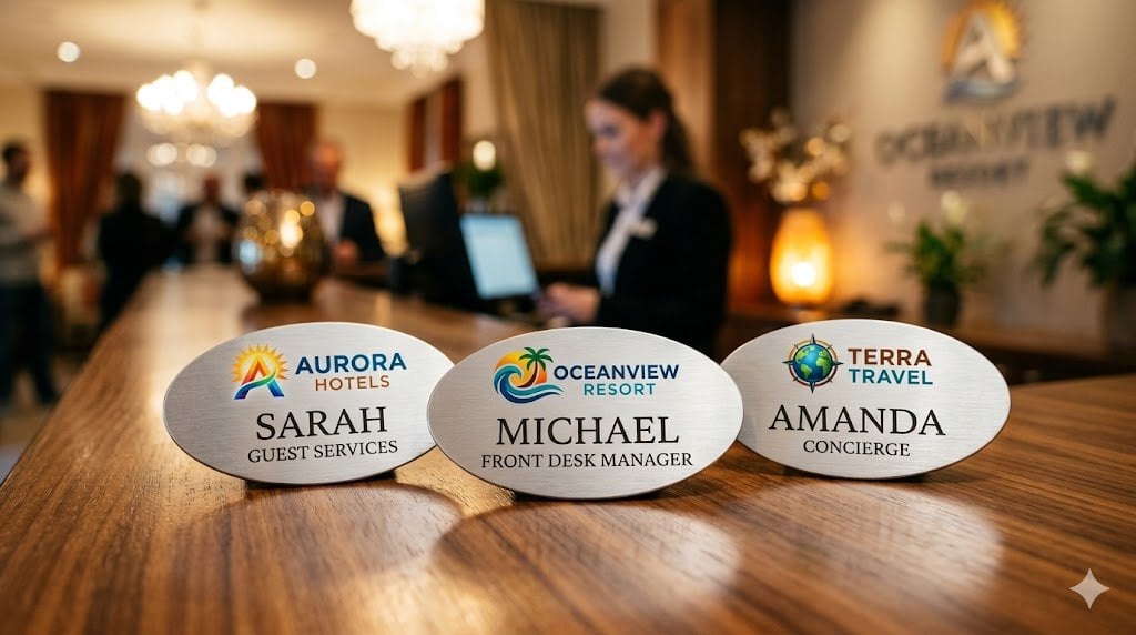 Magnetic name tags