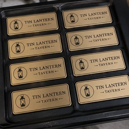 Magnetic name tags in bulk