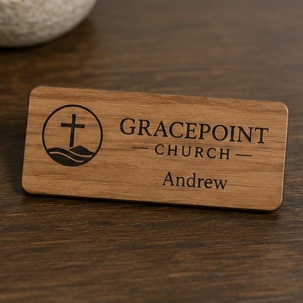 Magnetic name tags for churches and nonprofits